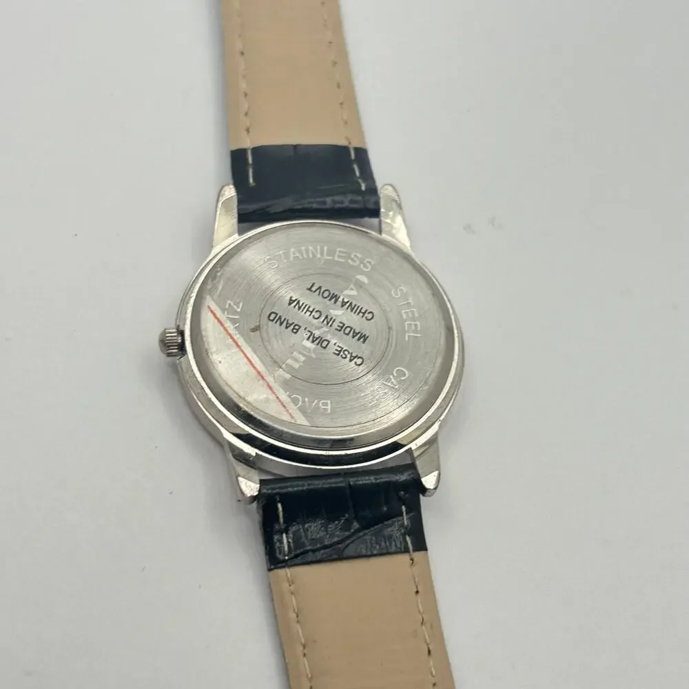 Retro Black & Silver Men's Watch
